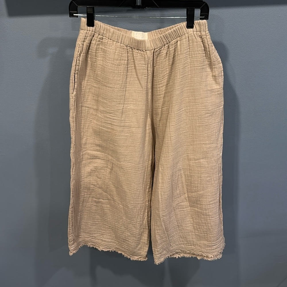 Honest Cotton Crop Palazzo Pull-On Pant Size S/M
